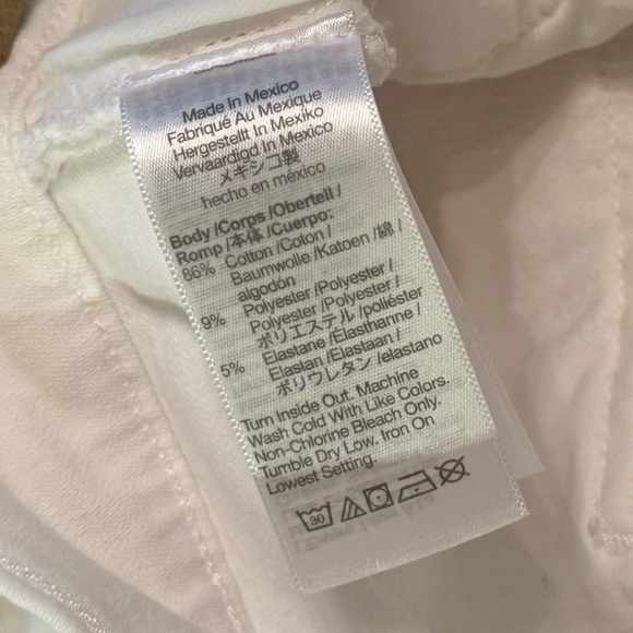 NWT Madewell Kick Out Jeans Pure White Size 23 - Picture 10 of 14